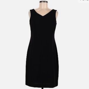 DANNY & NICOLE V NECK, SLEEVELESS DRESS